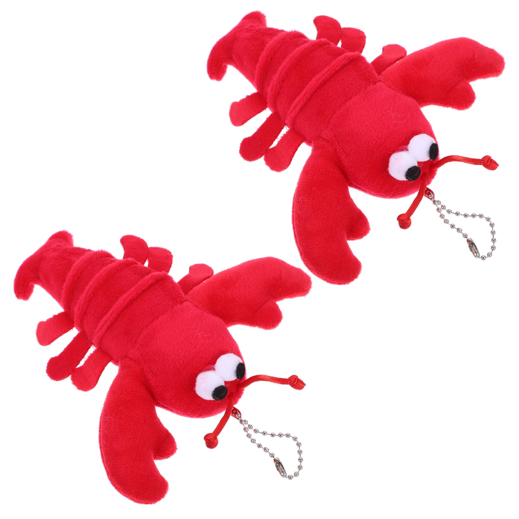 Amazon.co.jp: MOLUCKFU 4 個 ロブスター ぬいぐるみ ぬいぐるみ 動物